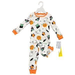 Tommy Bahama Boys 2T‎ Halloween Pumpkin Ghost Pajama Set NWT 100% Cotton